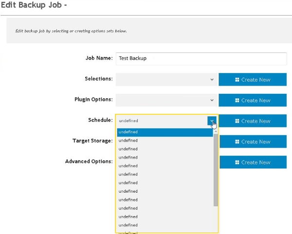 Undefined status for schedules