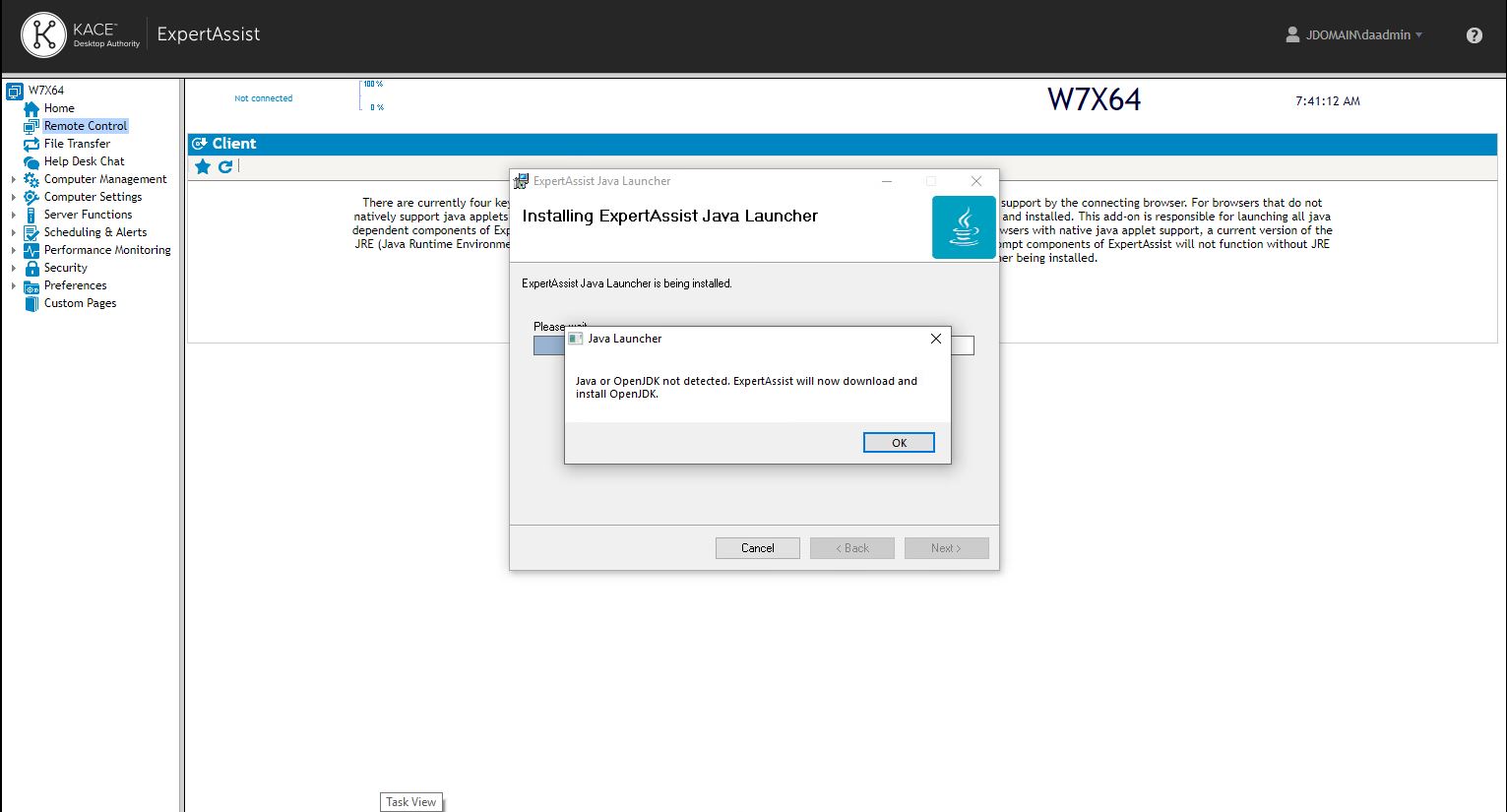 OpenJDK Download option