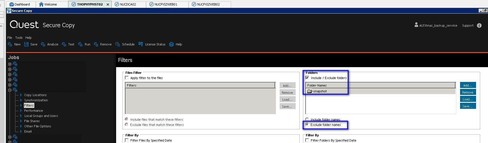 Filters - Exclude by folder name.
