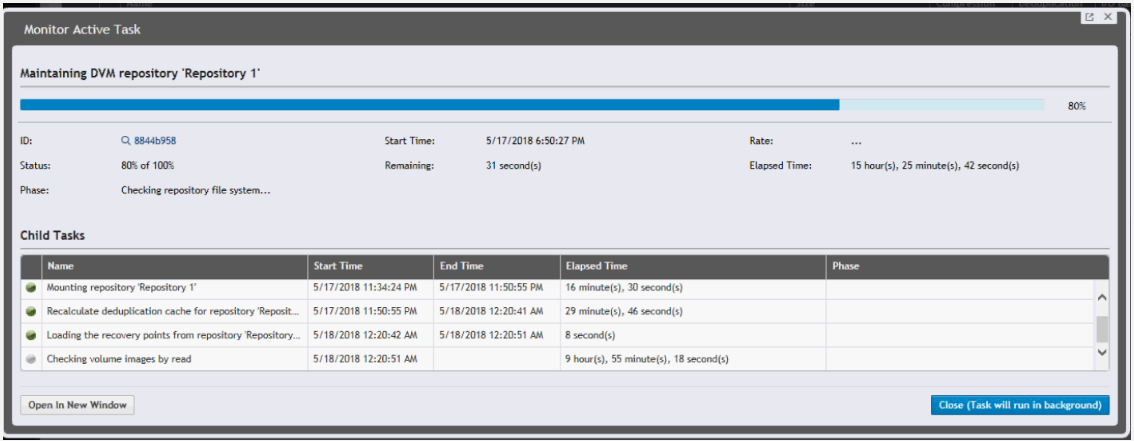 Screenshot of the scenario