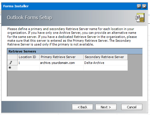 Retreive Servers (external name)