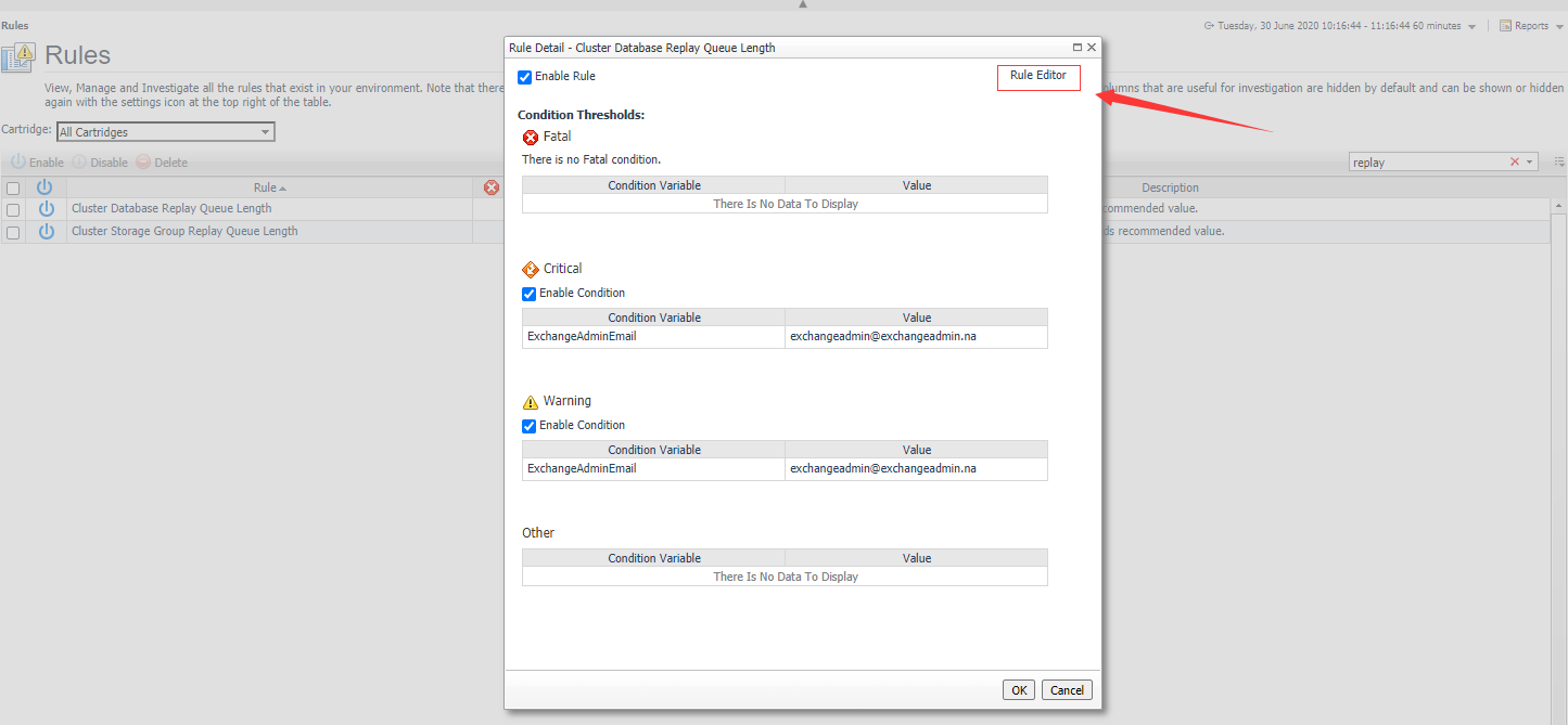 Exchange Cluster Database Replay Queue Length rule (4227022)