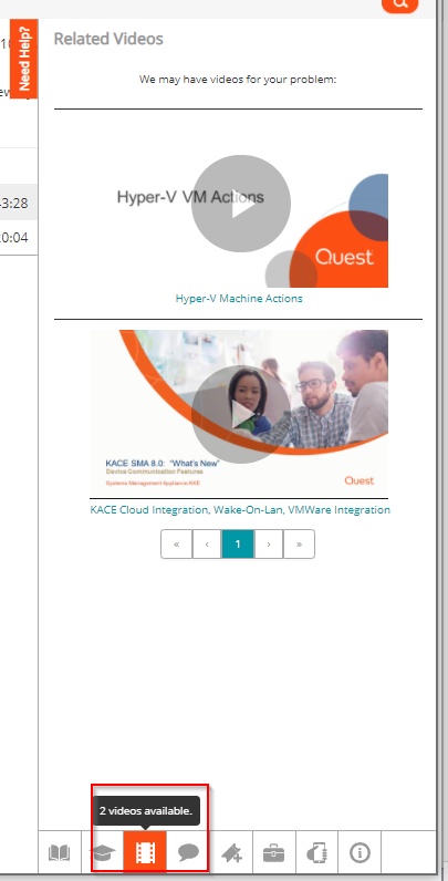 Embedded Help Videos