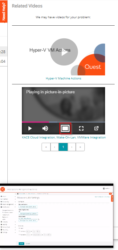 picture in picture view