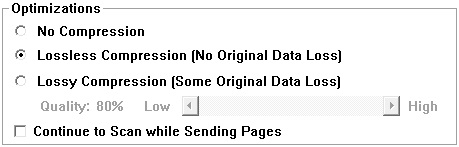 RemoteScan Compression Settings