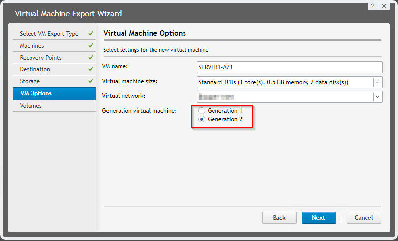 Export to Azure