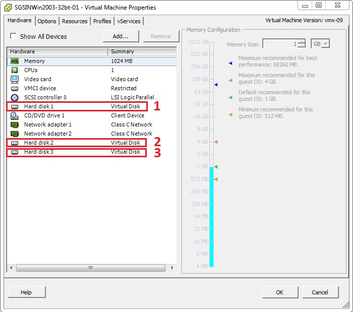 VM Settings