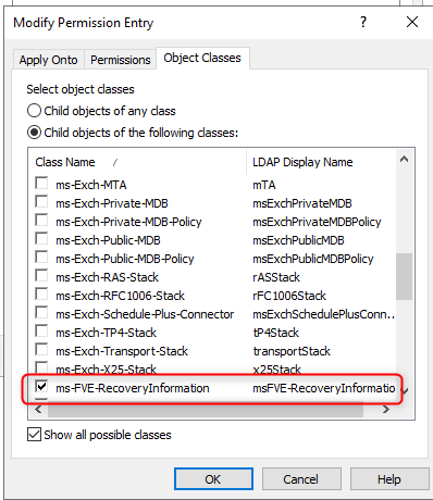 Object Classes