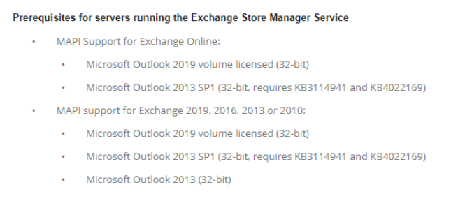 Exchange-Store-Prerequisites