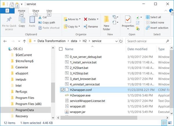 Config data