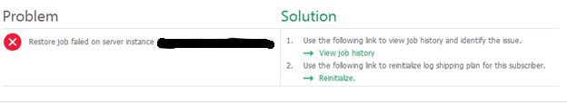 logshippings failure