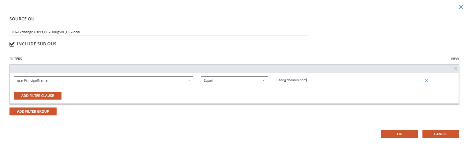 Stage Filter to single user