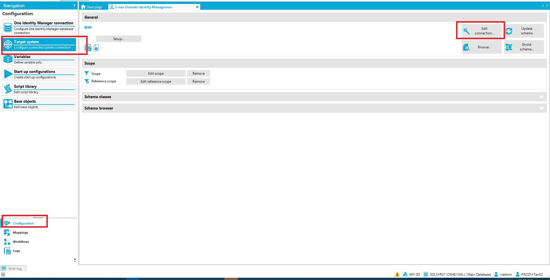 Image showing the Synchronization Editor