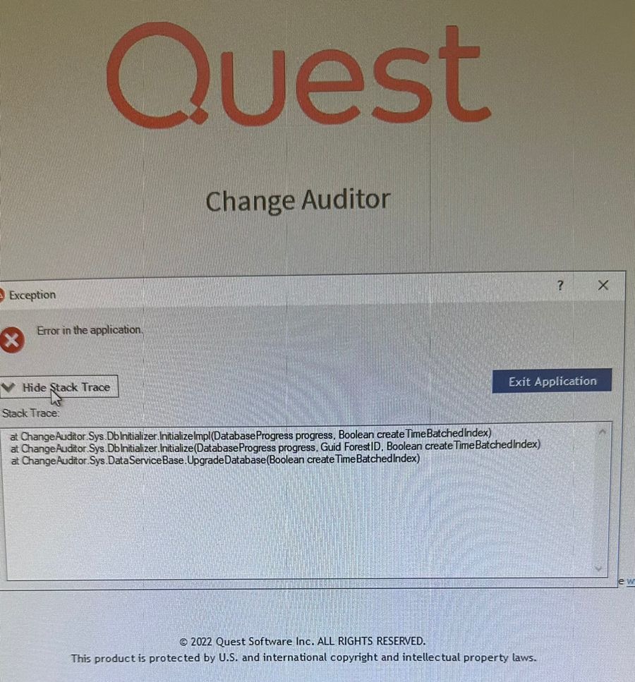 Archive Database Connection error (4372388)
