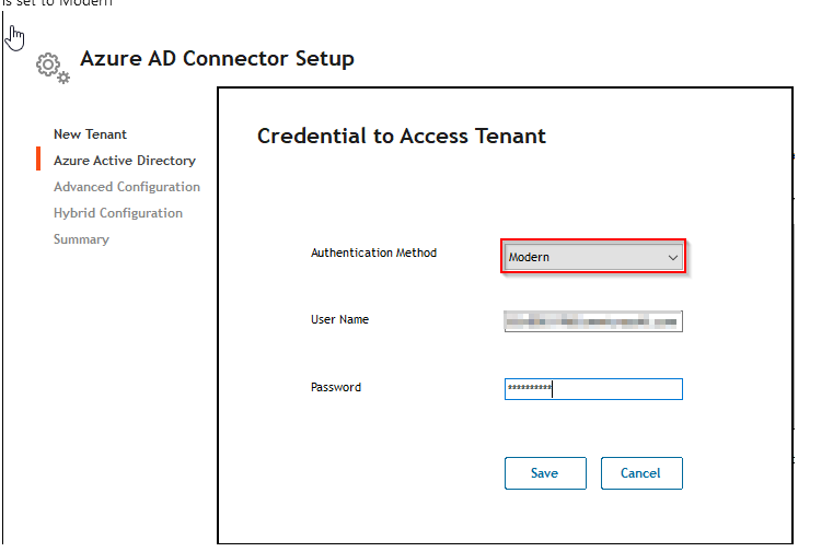 Azure AD connector