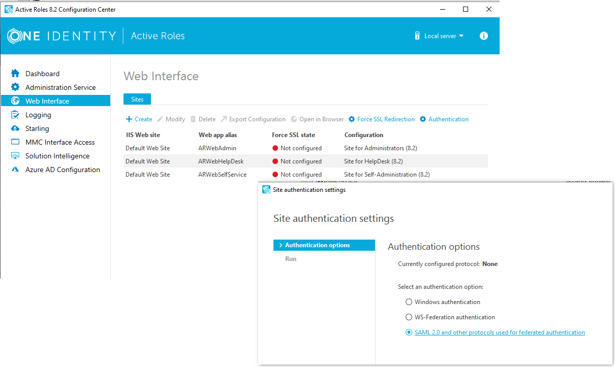 Web Gui Authentication Integrating Active Roles Web Interface Federated Authentication with ...