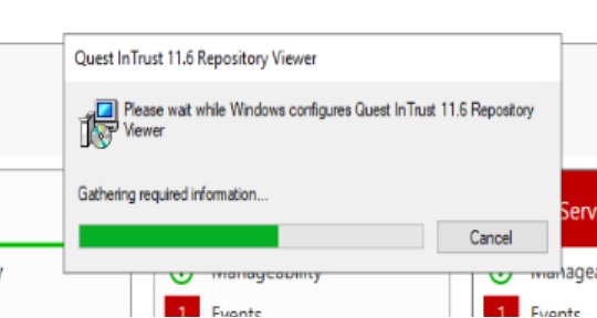 InTrust Repository Viewer needs to be configured every time when ...