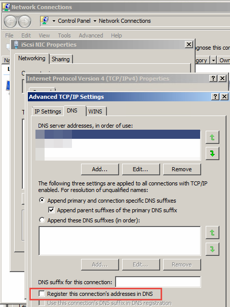 No DNS Option