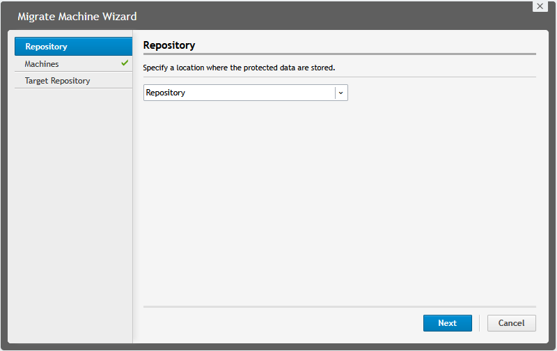 Select source repository