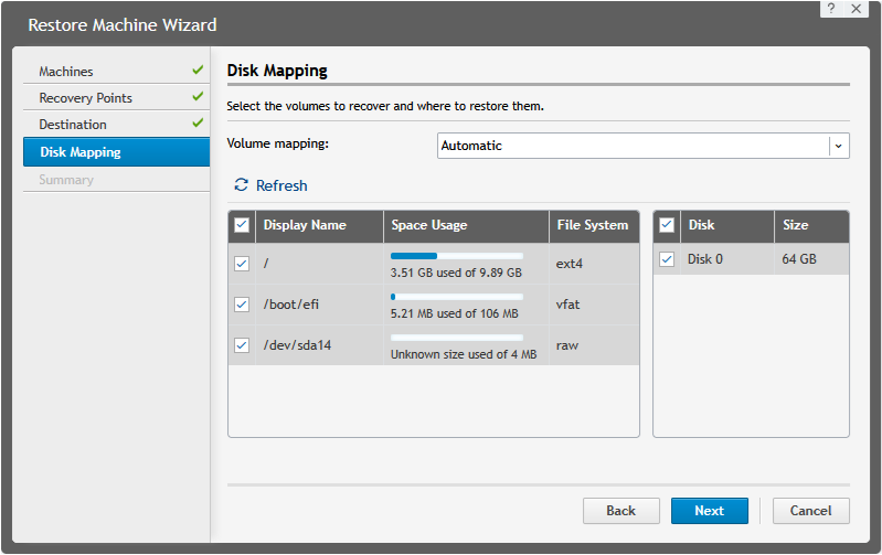 BMR Disk Mapping