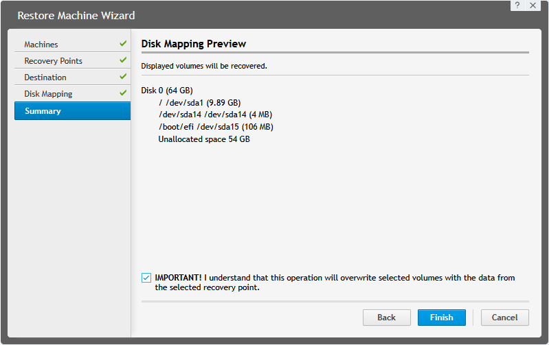 Preview Disk Mapping