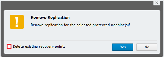 Remove Incoming Replication