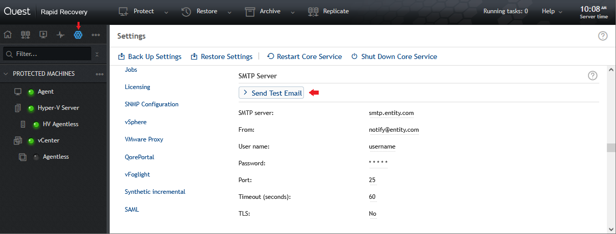 SMTP Configuration