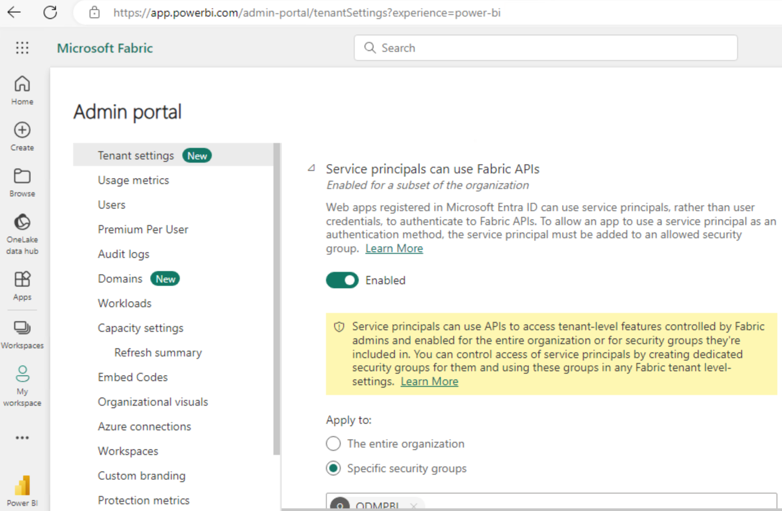 Power BI - Unable to Connect to Power BI (4376707)