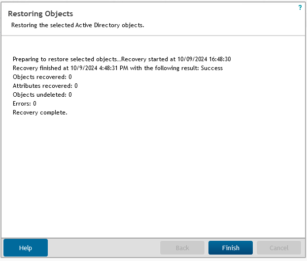 restoring