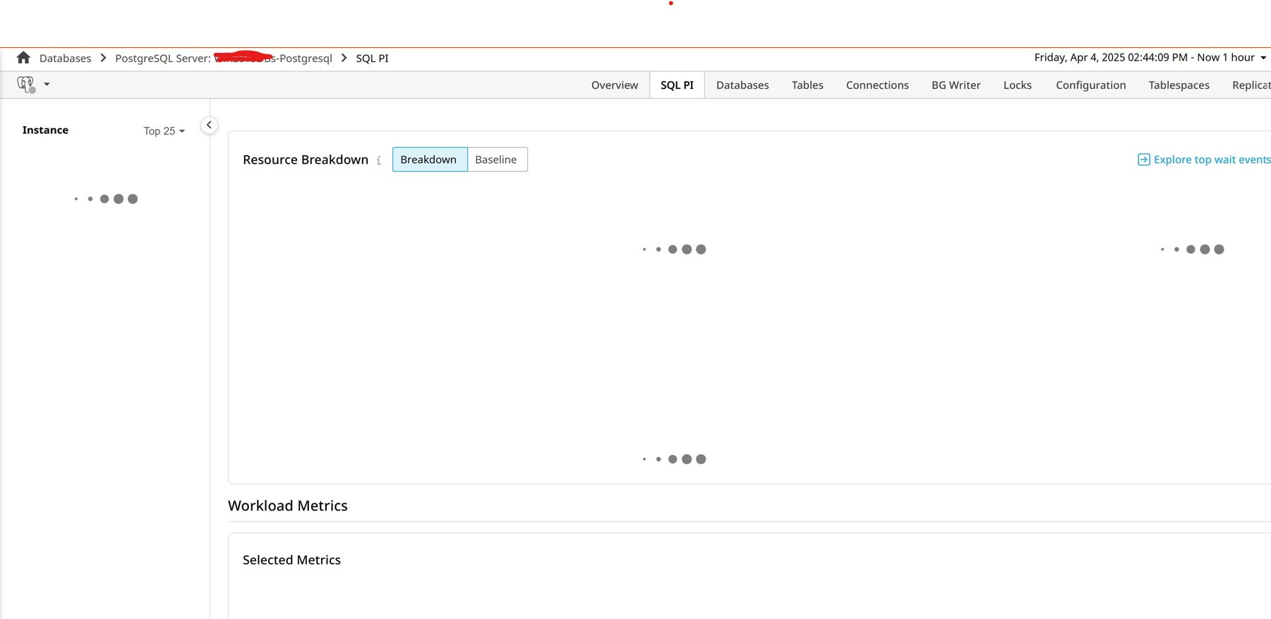 Postgres PI dashboard