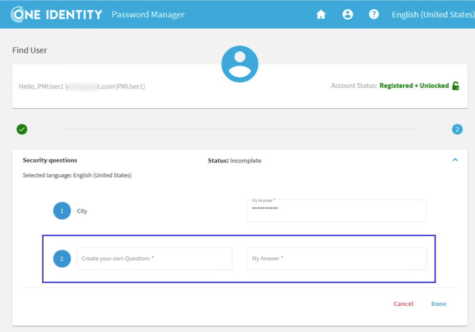 Generate Passcode setting
