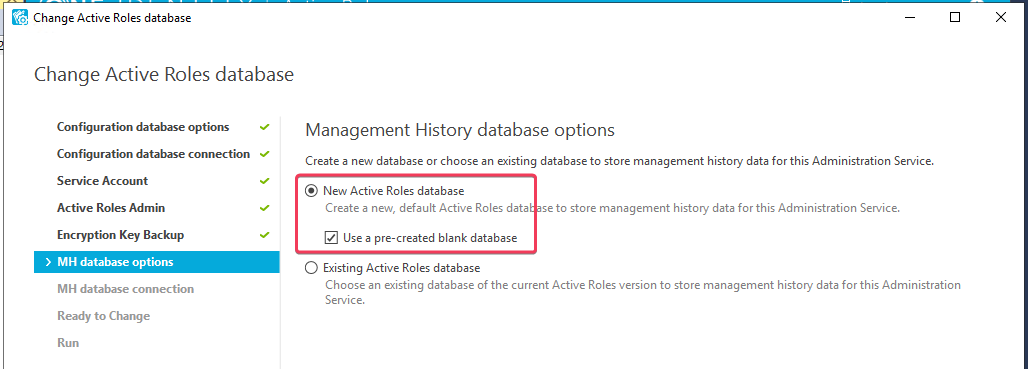 Management History DB