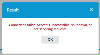 Connection Failed