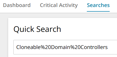View Recent Activity link opens Quick Search that does not handle ...