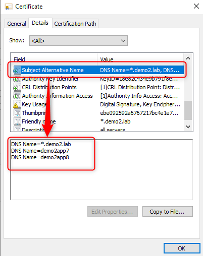 Certificate example 1