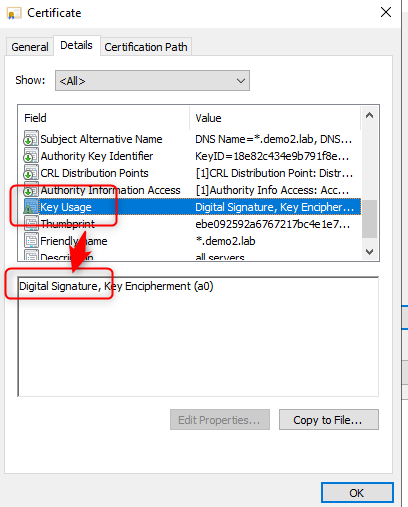 Certificate example 3