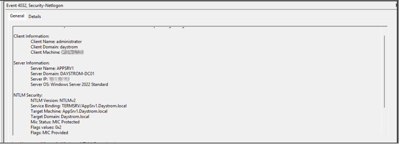 Sample NTLMv2 log Sample NTLMv2 log