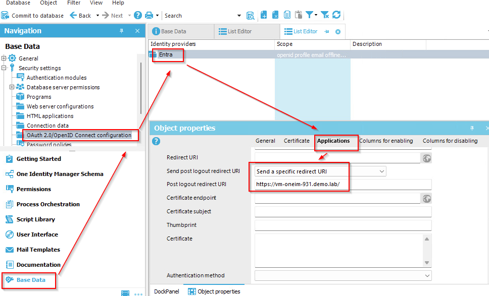 Image of OAUTH Configuration