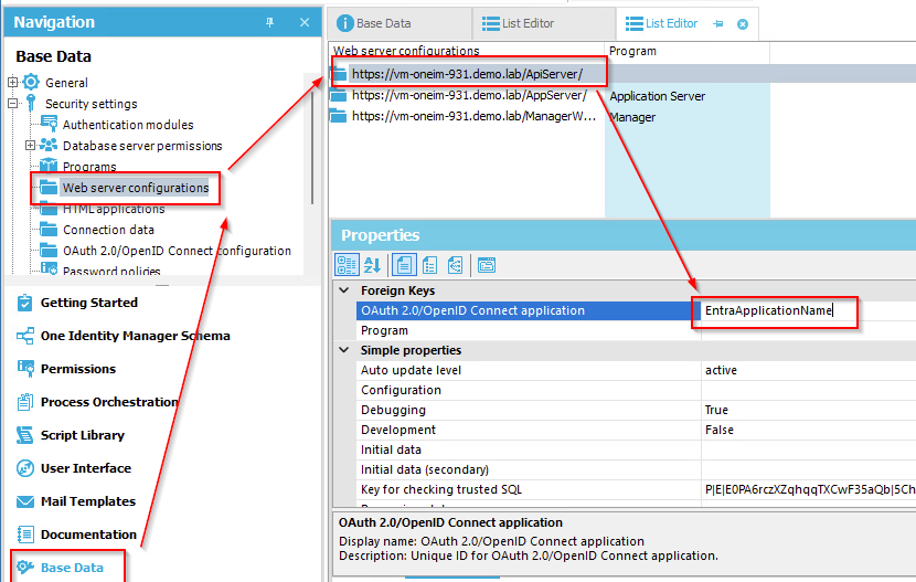 Web Application Configuration
