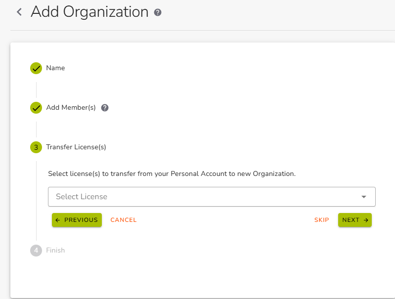 Select Organization