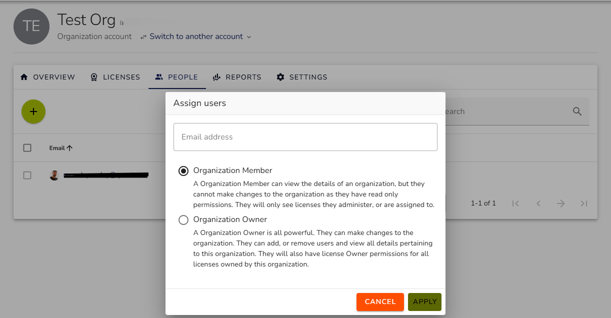 Assign user